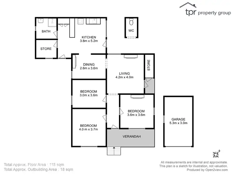 Floorplan of Homely house listing, 4 North Huon Road, Ranelagh TAS 7109