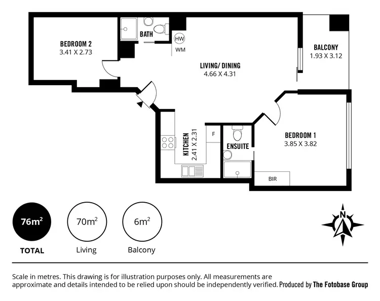 Floorplan of Homely unit listing, 57/65 King William Street, Adelaide SA 5000