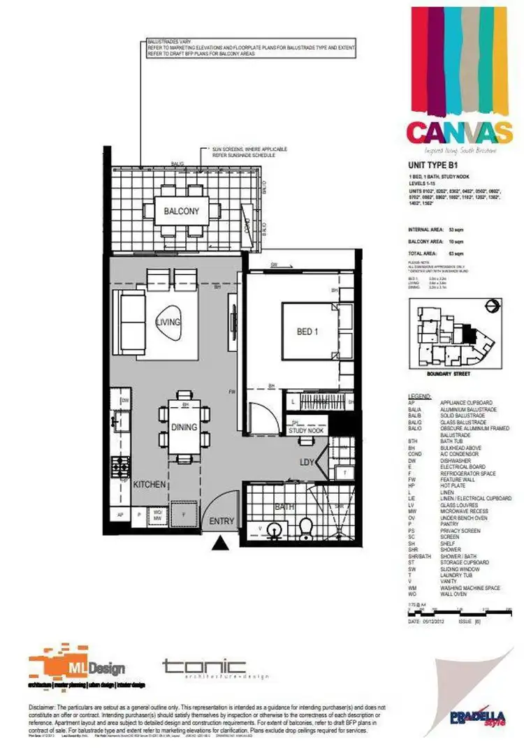 Floorplan of Homely house listing, 502/45 Boundary Street, South Brisbane QLD 4101