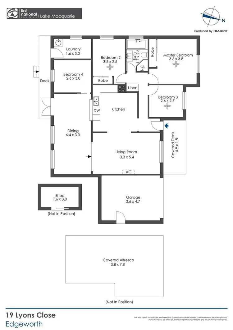 Floorplan of Homely house listing, 19 Lyons Close, Edgeworth NSW 2285
