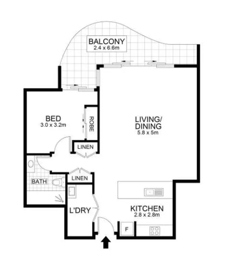 Floorplan of Homely house listing, 508/311-315 Vulture Street, South Brisbane QLD 4101
