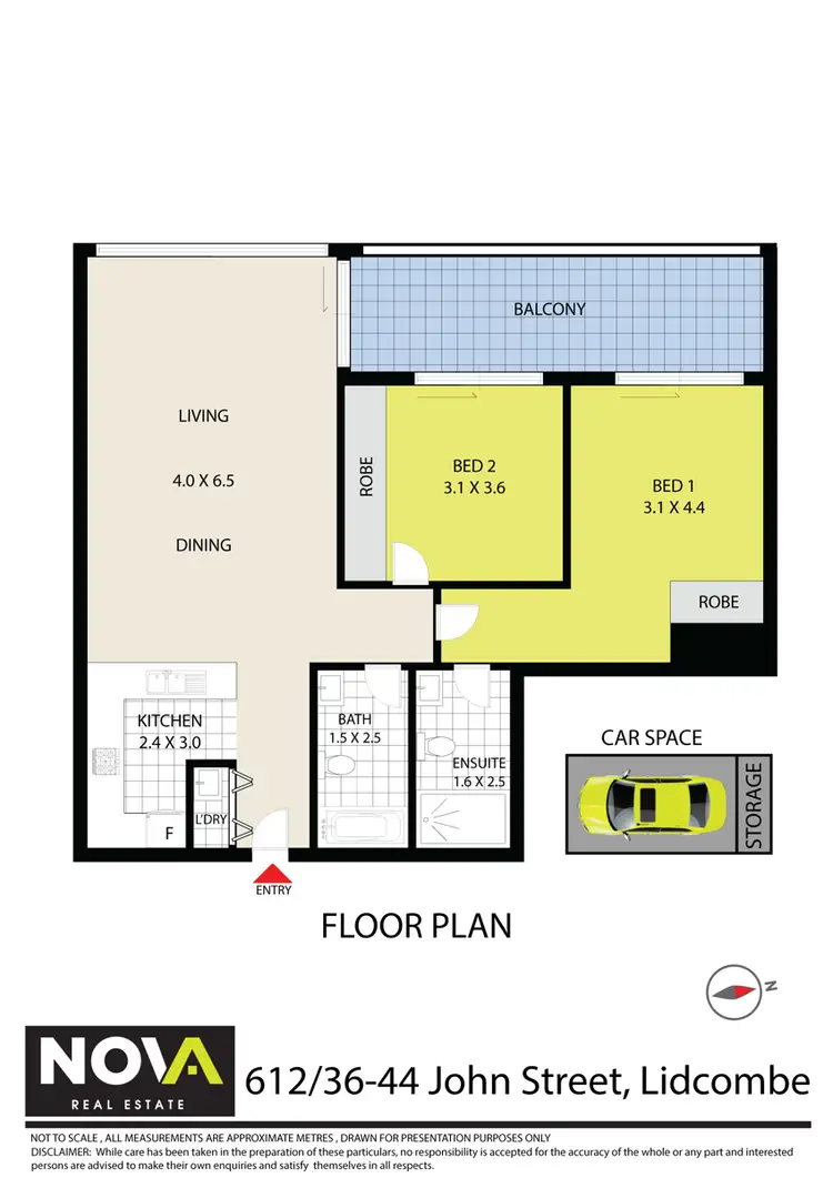 Floorplan of Homely apartment listing, 612/36-44 John Street, Lidcombe NSW 2141