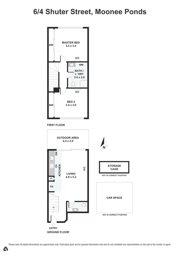 Floorplan of Homely townhouse listing, 6/4 Shuter Street, Moonee Ponds VIC 3039