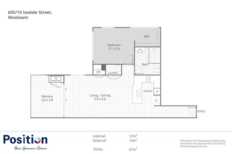 Floorplan of Homely house listing, 605/19 Isedale Street, Wooloowin QLD 4030