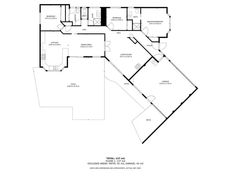 Floorplan of Homely house listing, 4 Wakool Court, West Wodonga VIC 3690