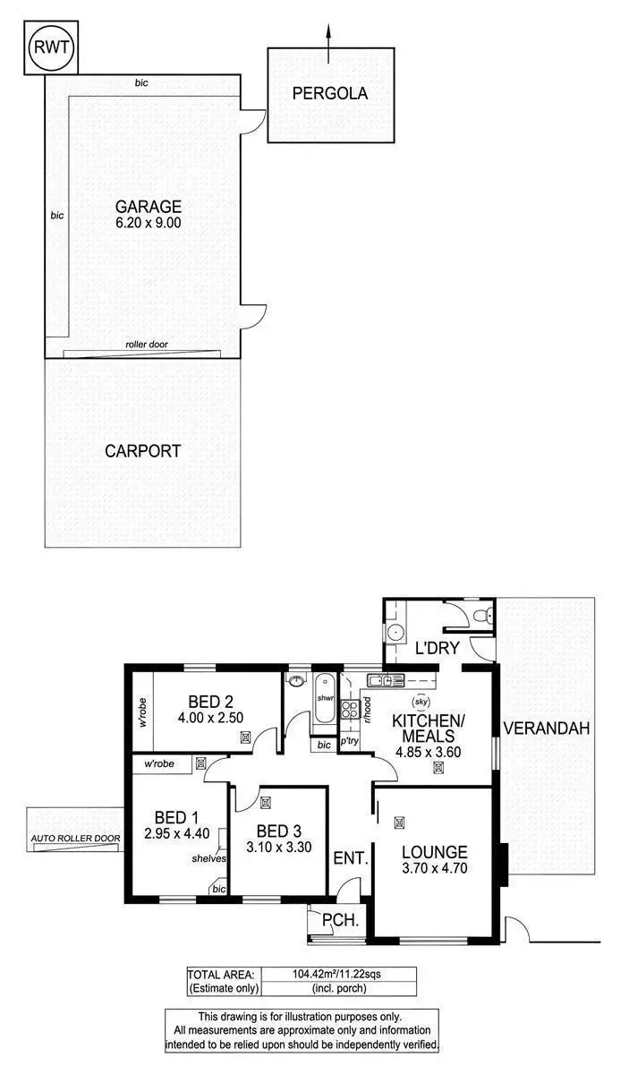 Floorplan of Homely house listing, 39 Coolah Terrace, Marion SA 5043