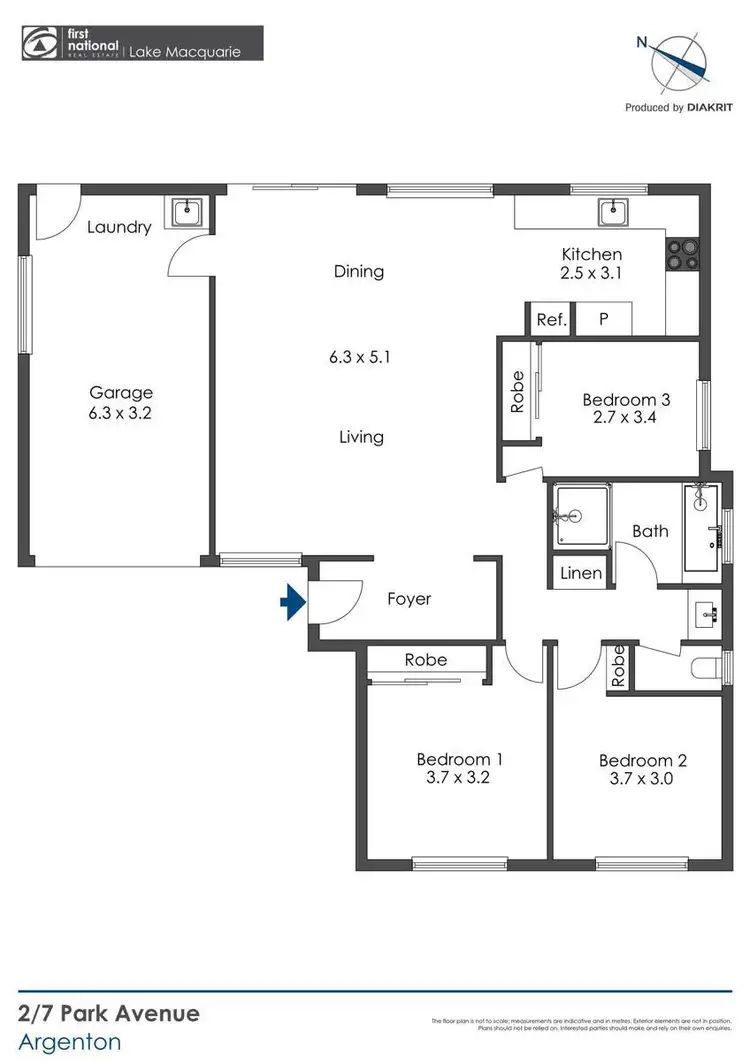 Floorplan of Homely house listing, 2/7 Park Avenue, Argenton NSW 2284