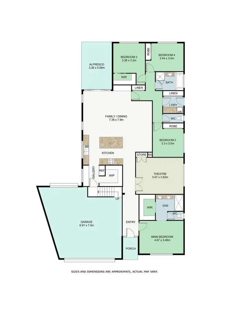 Floorplan of Homely house listing, 4 Dempster Place, Leneva VIC 3691