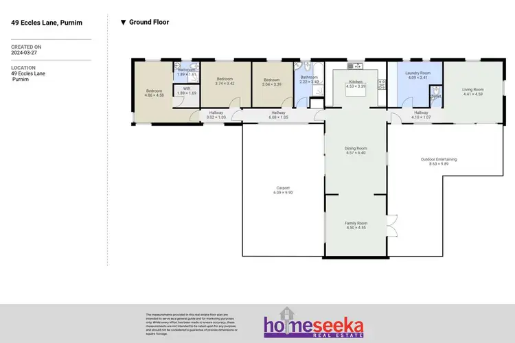 Floorplan of Homely house listing, 49 Eccles Lane, Purnim VIC 3278