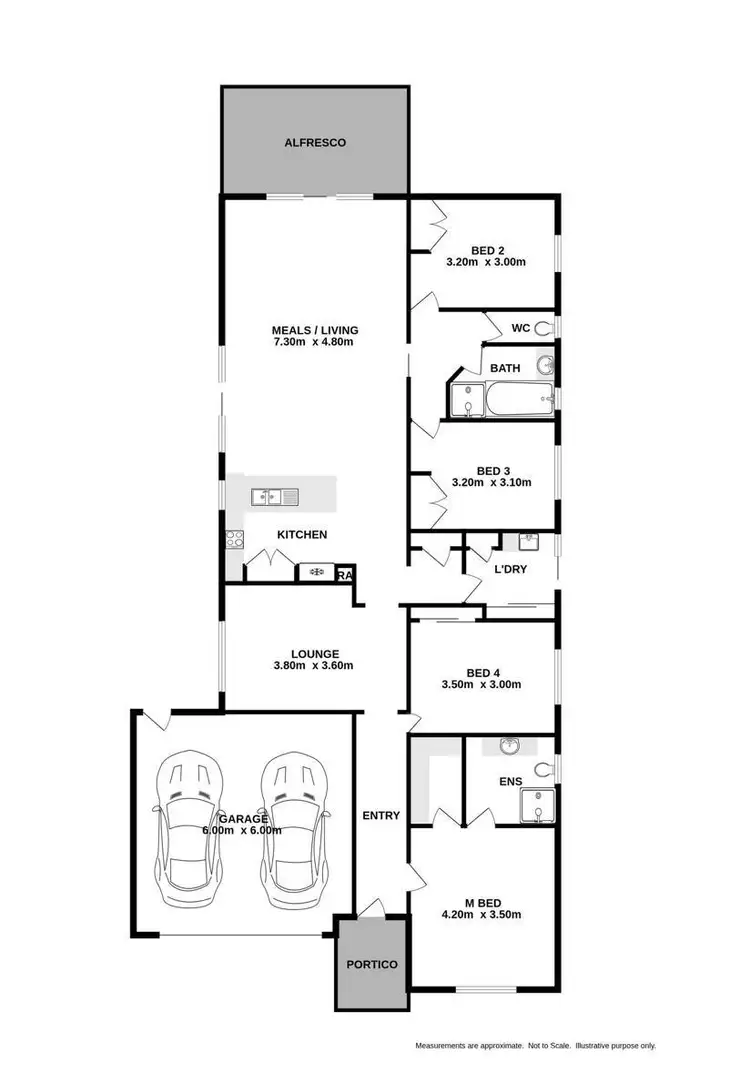 Floorplan of Homely house listing, 37 Omeara Street, Wodonga VIC 3690
