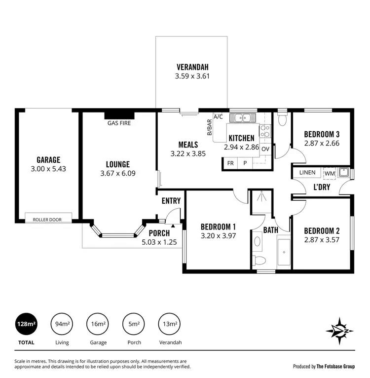 Floorplan of Homely unit listing, 3/4 Green Road, Woodville West SA 5011
