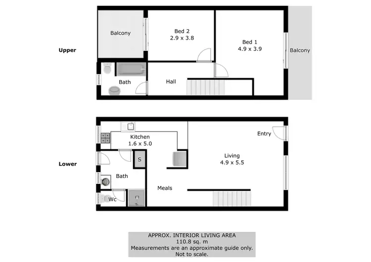 Floorplan of Homely townhouse listing, 3/195 Alexandra Street, East Albury NSW 2640