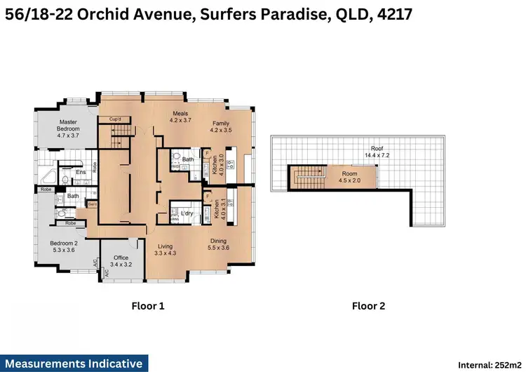 Floorplan of Homely apartment listing, 56/18-22 Orchid Avenue, Surfers Paradise QLD 4217