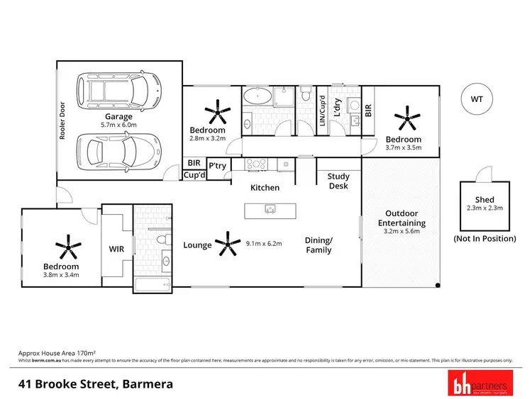 Floorplan of Homely house listing, 41 Brooke Street, Barmera SA 5345