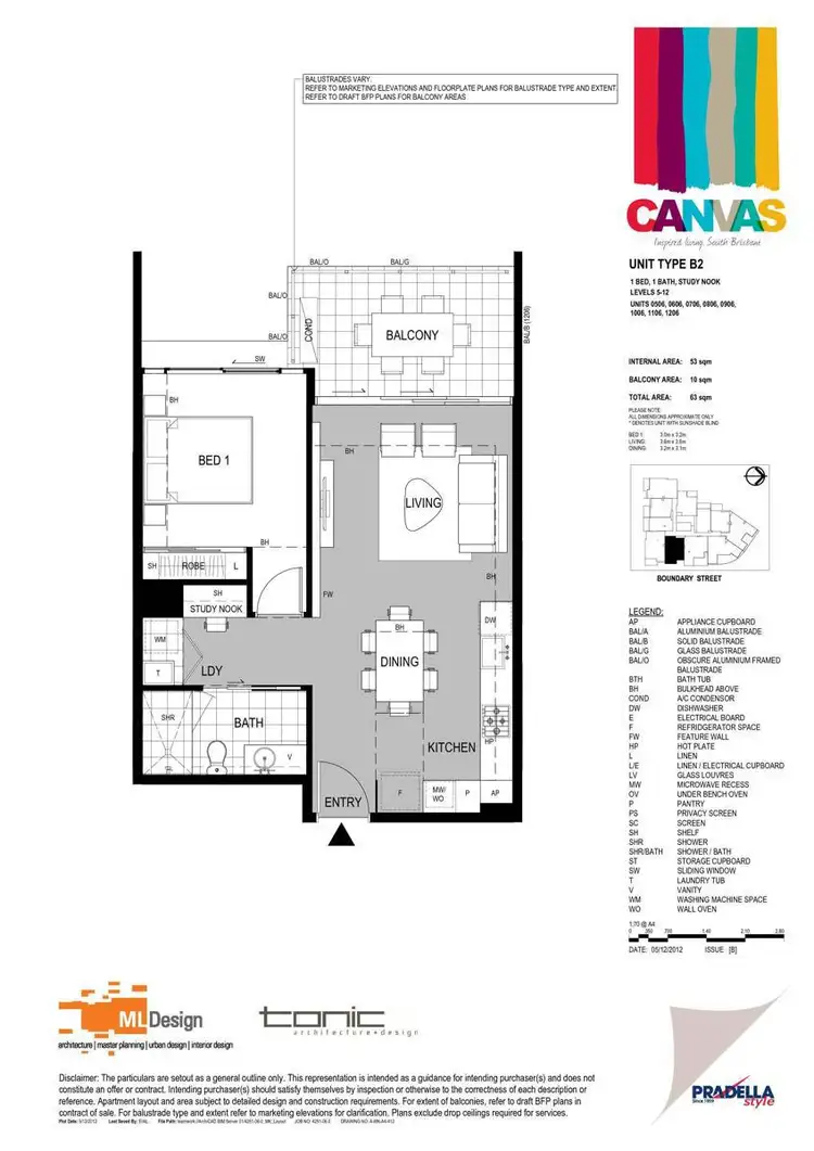 Floorplan of Homely house listing, 906/45 Boundary Street, South Brisbane QLD 4101