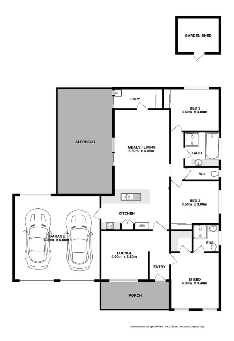 Floorplan of Homely house listing, 14 Georgina Street, West Wodonga VIC 3690