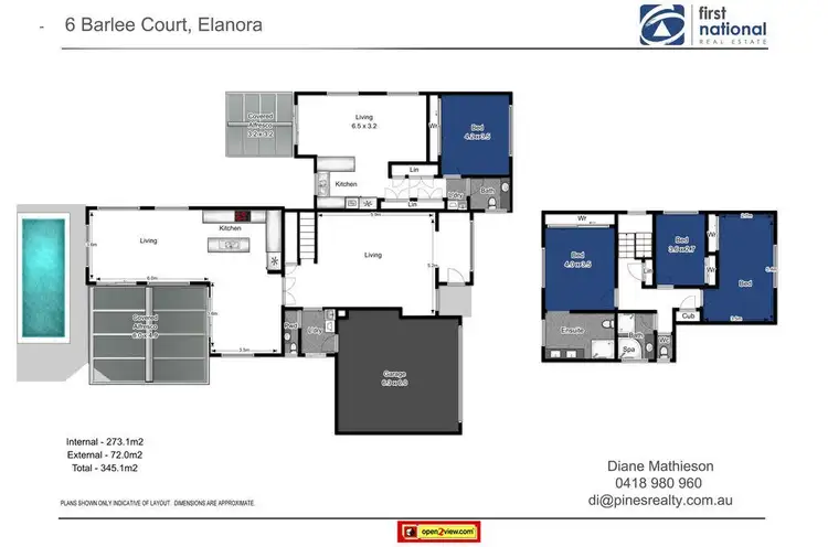 Floorplan of Homely house listing, 6 Barlee Court, Elanora QLD 4221