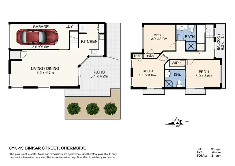 Floorplan of Homely townhouse listing, 6/15-19 Binkar Street, Chermside QLD 4032