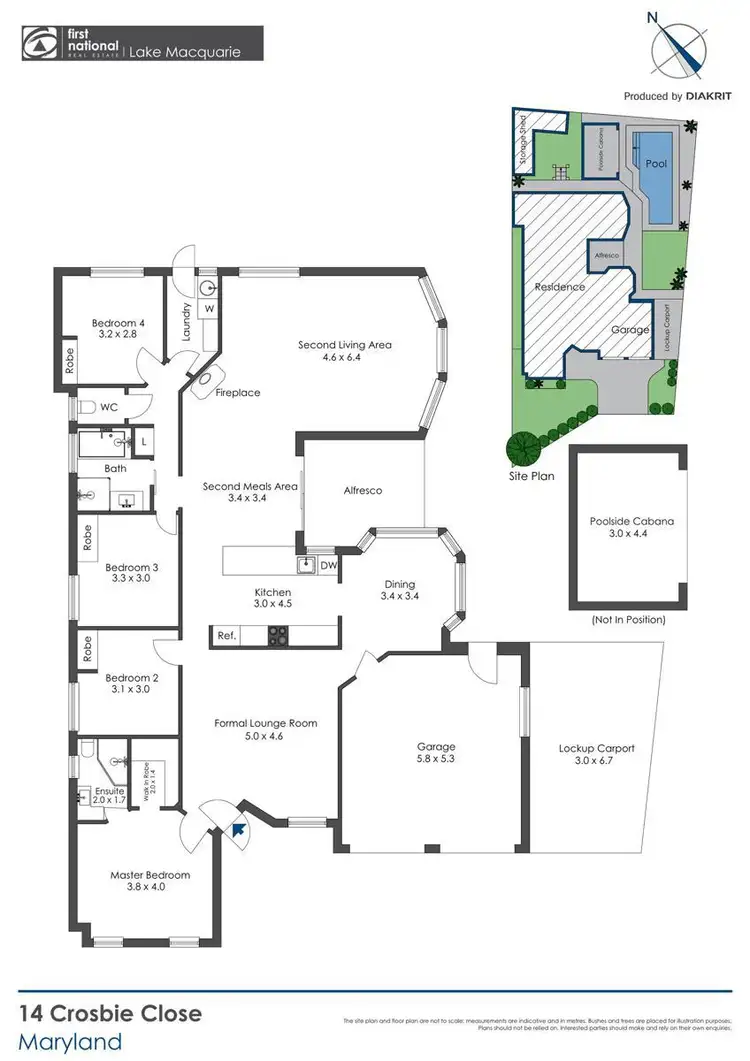 Floorplan of Homely house listing, 14 Crosbie Close, Maryland NSW 2287