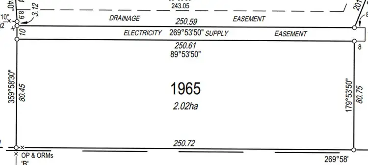 Floorplan of Homely land listing, Lot 1965, 172 William Road, Berry Springs NT 838