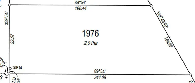 Floorplan of Homely land listing, Lot 1976, 154 Lee Moyes Road, Berry Springs NT 838