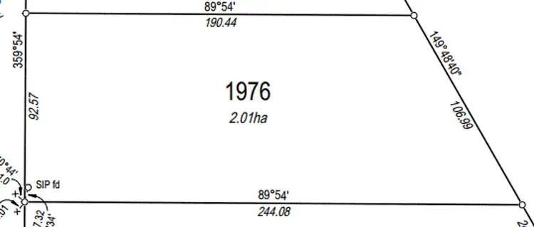 Floorplan of Homely land listing, Lot 1976, 154 Lee Moyes Road, Berry Springs NT 838