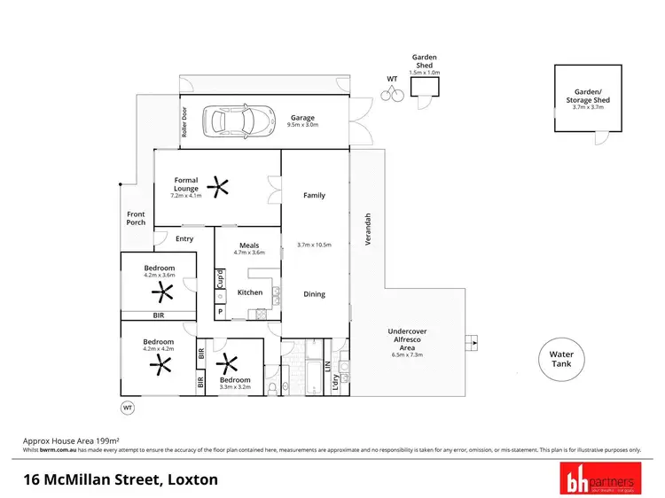 Floorplan of Homely townhouse listing, 16 McMillan Street, Loxton SA 5333