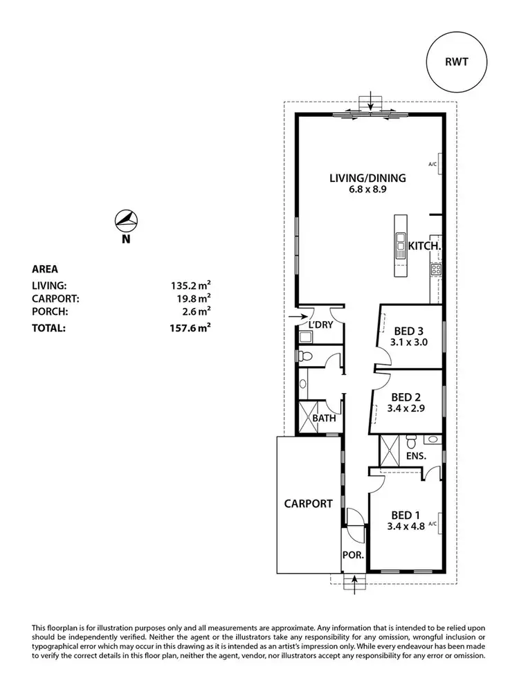 Floorplan of Homely townhouse listing, 8 Rosella Rise, Mannum SA 5238