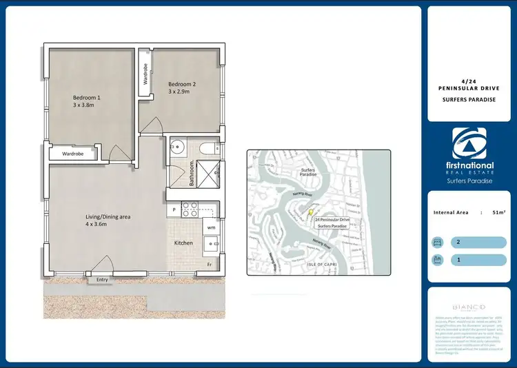 Floorplan of Homely apartment listing, 4/24 Peninsular Drive, Surfers Paradise QLD 4217