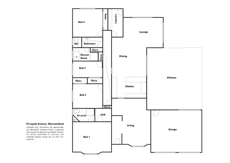 Floorplan of Homely house listing, 19 Loyola Avenue, Warrnambool VIC 3280
