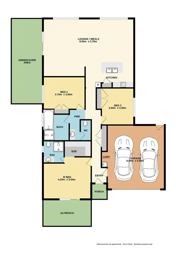 Floorplan of Homely house listing, 6 Orchard Grove, Beechworth VIC 3747