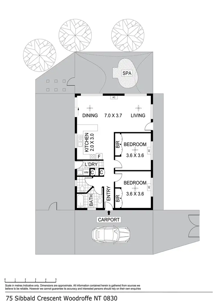 Floorplan of Homely house listing, 75 Sibbald Crescent, Woodroffe NT 830