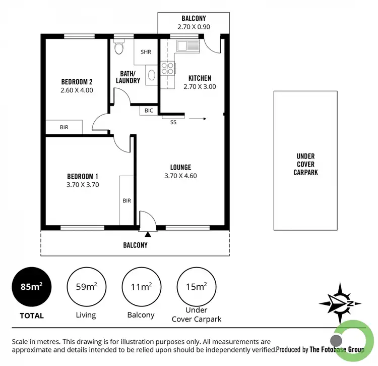 Floorplan of Homely unit listing, 7/64 Forest Avenue, Black Forest SA 5035