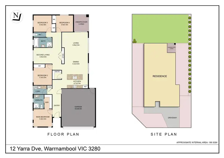 Floorplan of Homely house listing, 12 Yarra Drive, Warrnambool VIC 3280