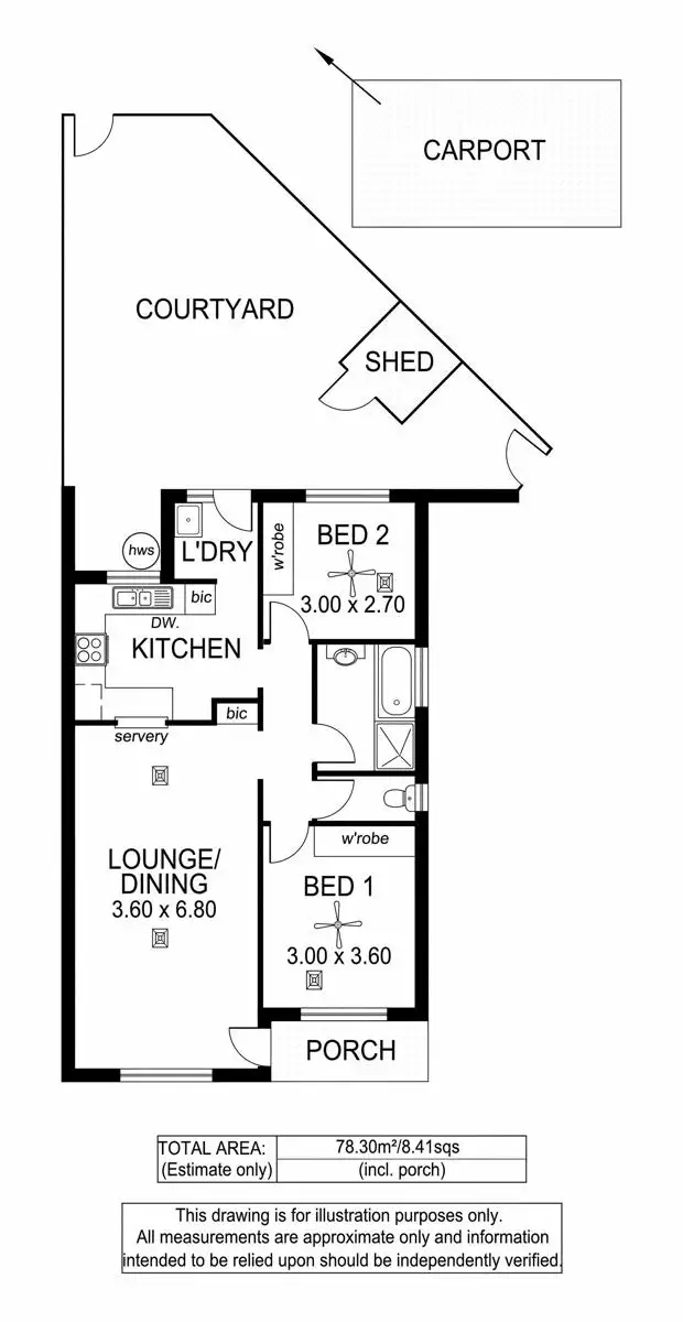 Floorplan of Homely unit listing, 14/40 Byron Avenue, Clovelly Park SA 5042