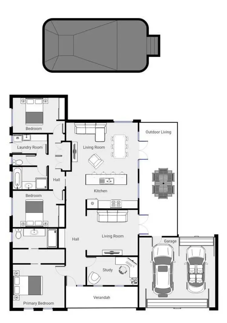 Floorplan of Homely house listing, 131 Dyar Avenue, Mildura VIC 3500
