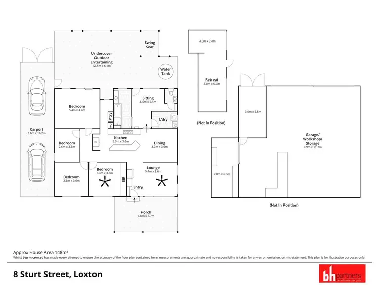 Floorplan of Homely townhouse listing, 8 Sturt Street, Loxton SA 5333