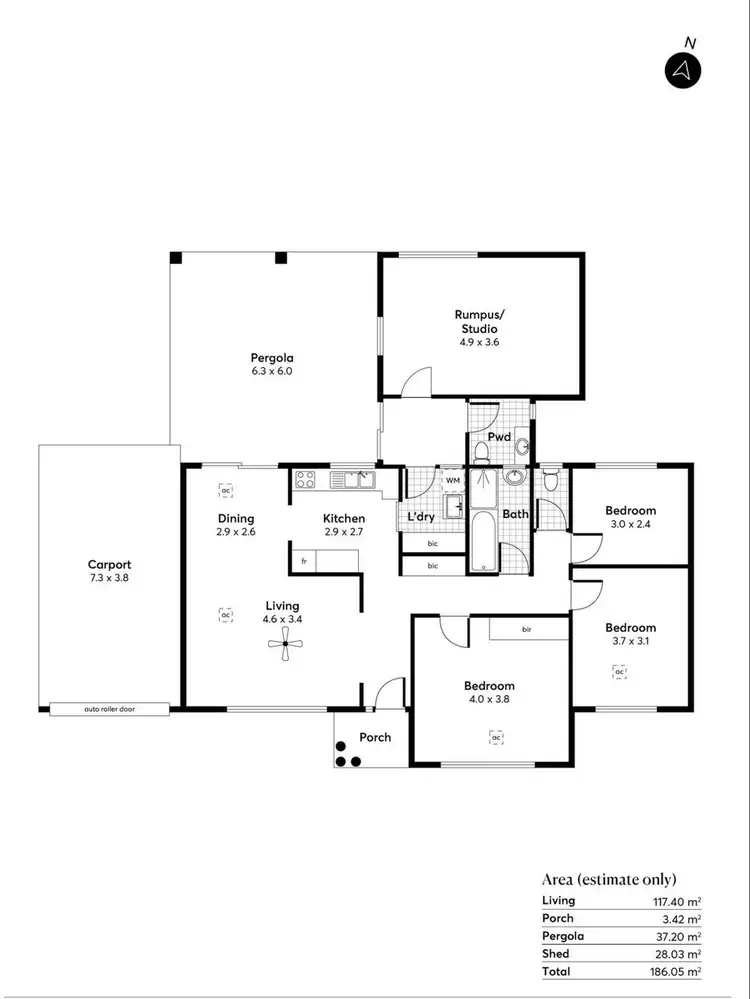 Floorplan of Homely house listing, 63 Gwynne Street, Firle SA 5070