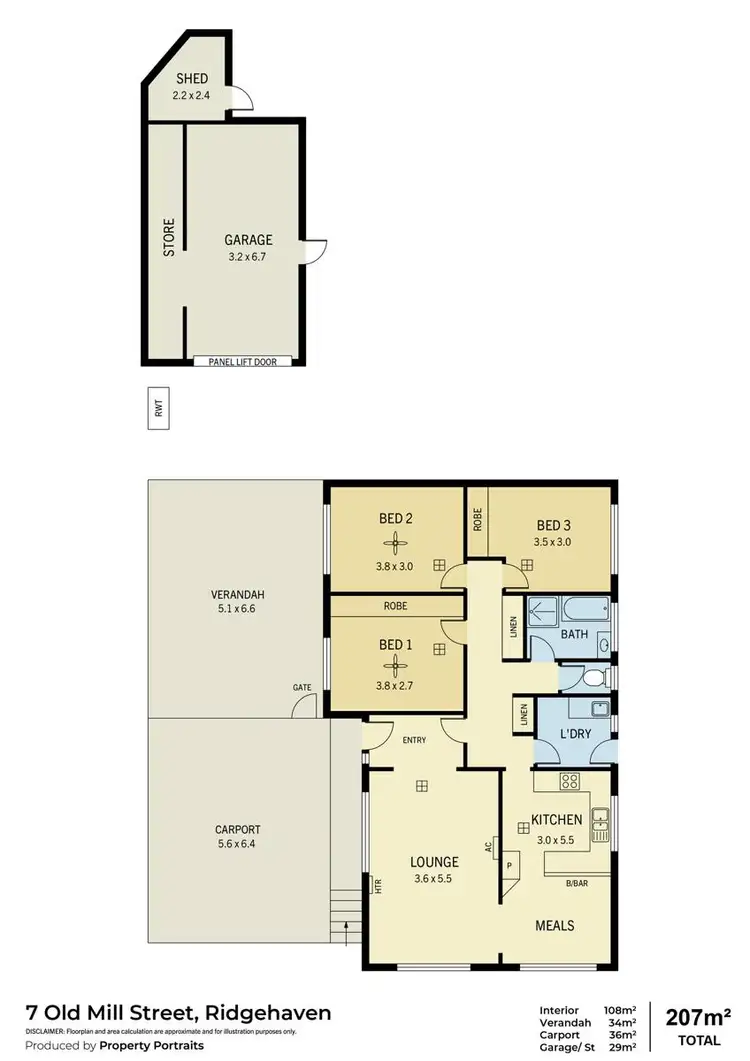 Floorplan of Homely house listing, 7 Old Mill Street, Ridgehaven SA 5097