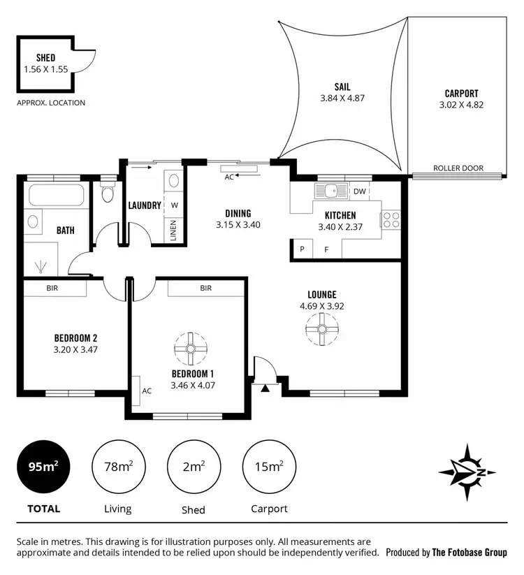 Floorplan of Homely unit listing, 2/9 Third Avenue, Ascot Park SA 5043