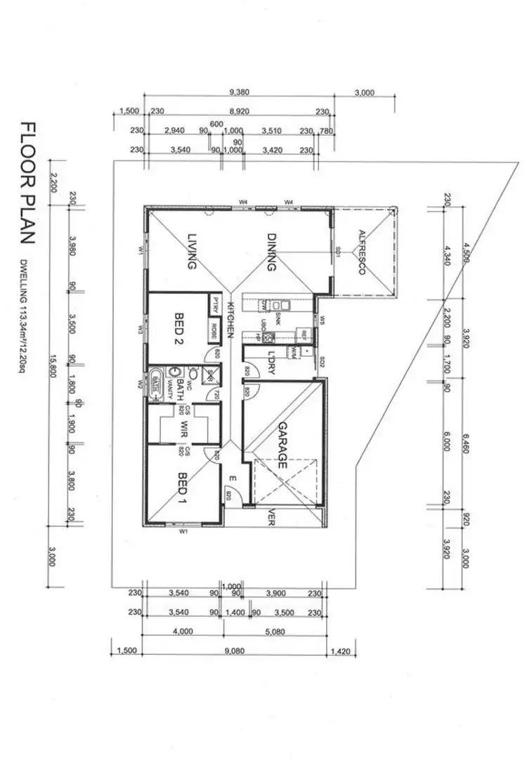 Floorplan of Homely unit listing, 5 Stockdale Court, Mildura VIC 3500