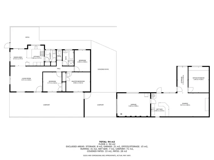 Floorplan of Homely house listing, 64 Wigg Street, Wodonga VIC 3690