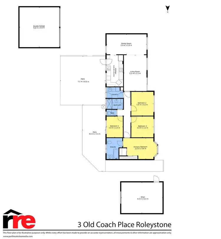 Floorplan of Homely house listing, 3 Old Coach Place, Roleystone WA 6111