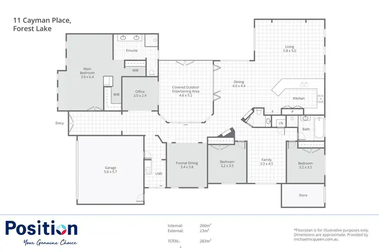 Floorplan of Homely house listing, 11 Cayman Place, Forest Lake QLD 4078