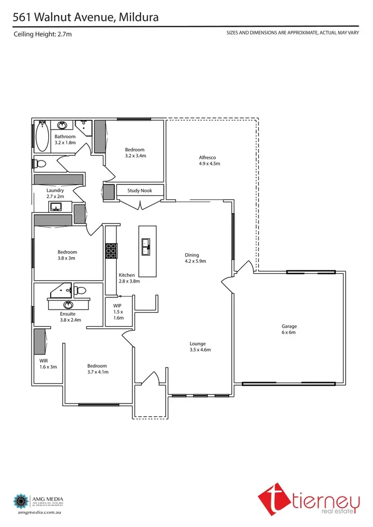 Floorplan of Homely house listing, 561 Walnut Avenue, Mildura VIC 3500