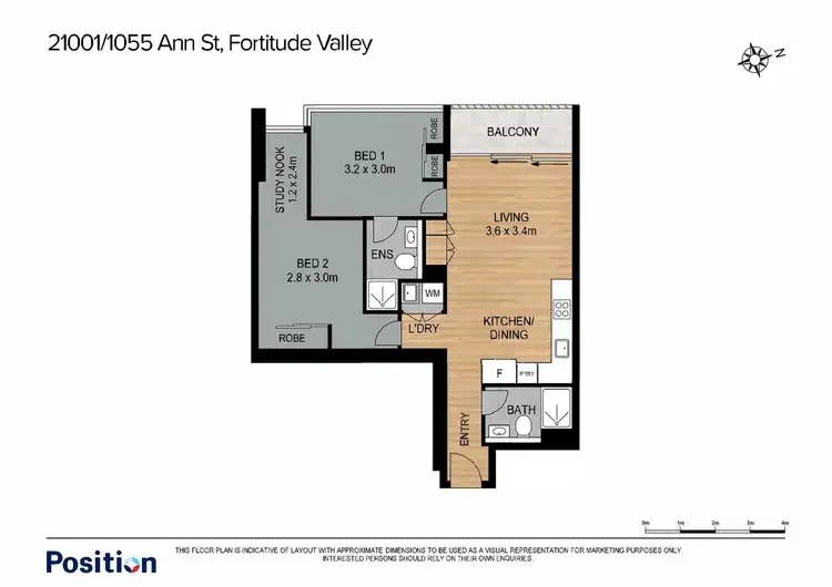 Floorplan of Homely house listing, 21001/1055 Ann Street, Newstead QLD 4006