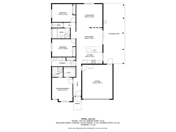 Floorplan of Homely house listing, 3 Coopers Road, West Wodonga VIC 3690
