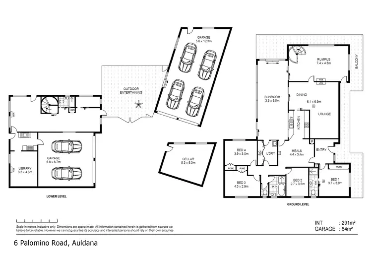 Floorplan of Homely house listing, 6 Palomino Road, Auldana SA 5072