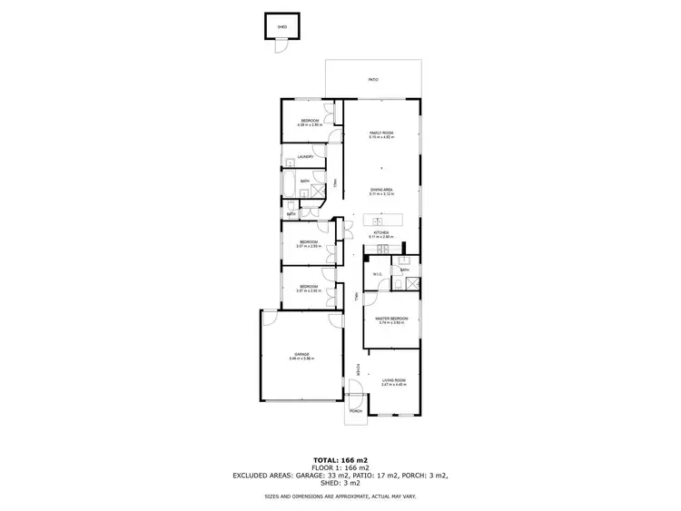 Floorplan of Homely house listing, 3 Rooney Avenue, Killara VIC 3691