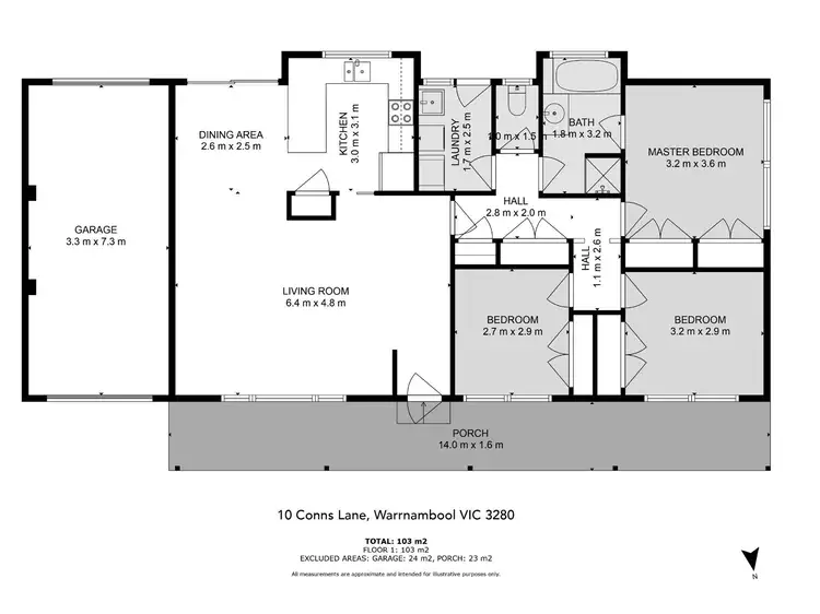 Floorplan of Homely house listing, 10 Conns Lane, Warrnambool VIC 3280